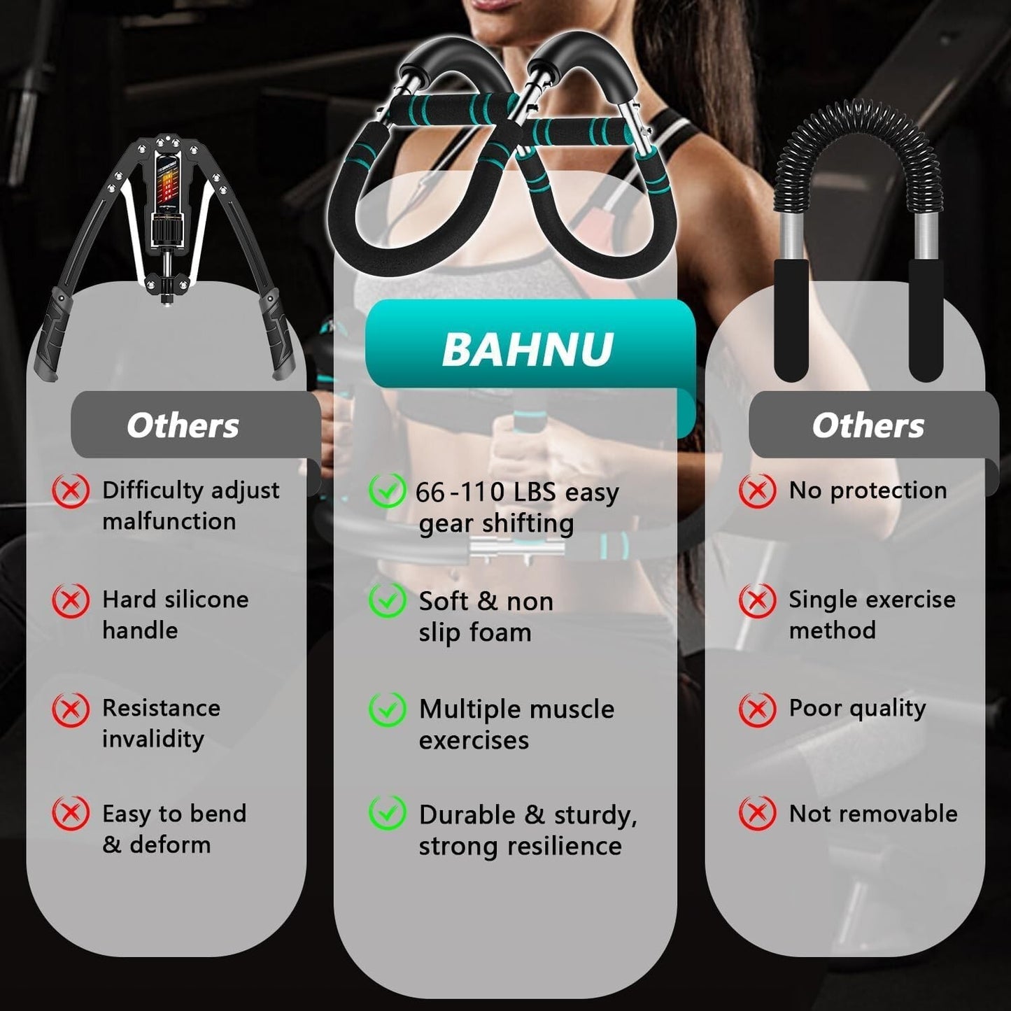 Saker Twister Arm Trainer, Powertwist Arm Trainer, Adjustable Forearm Strengthen