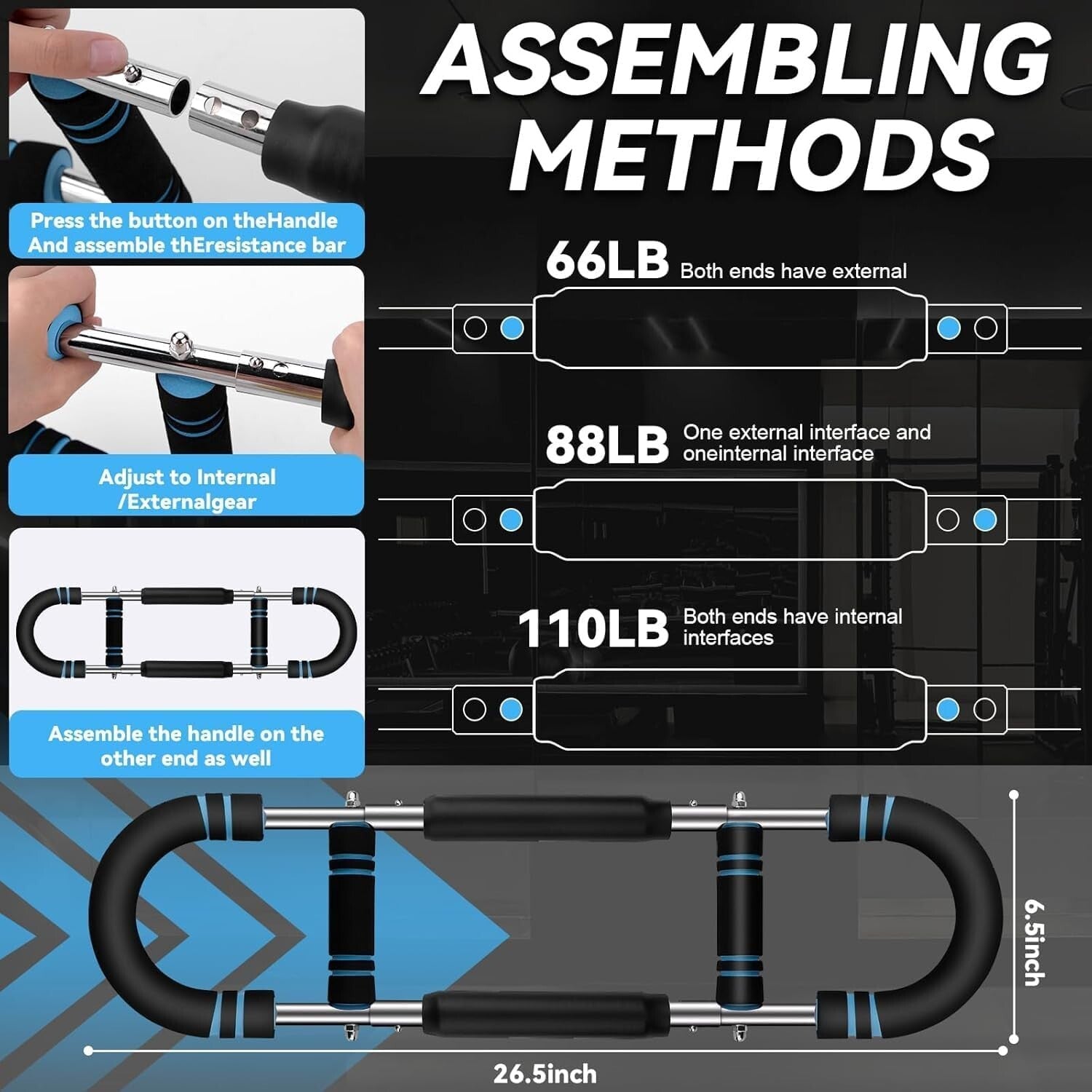 Saker Twister Arm Trainer, Powertwist Arm Trainer, Adjustable Forearm Strengthen